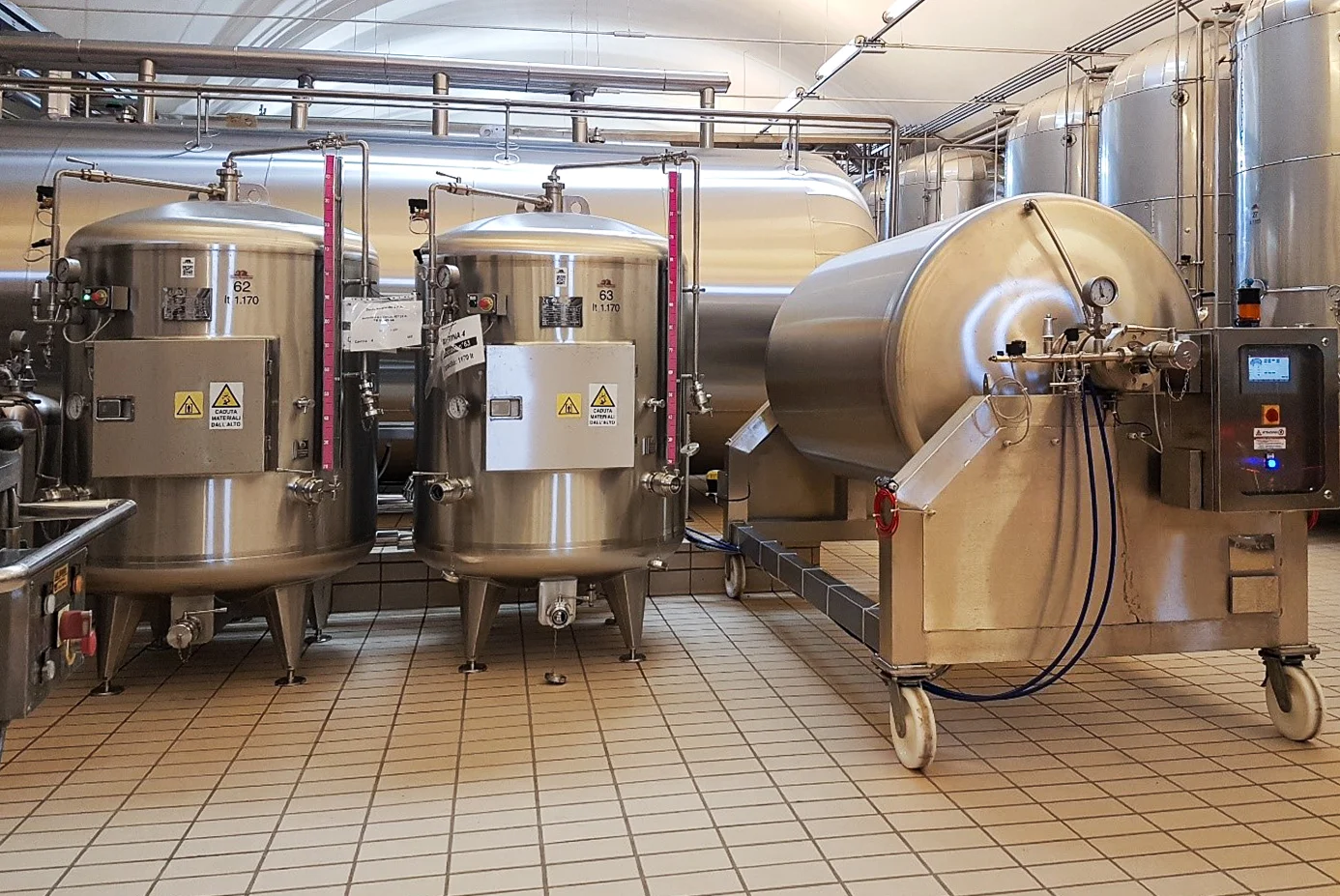 autoclave rotativa per vino spumante
